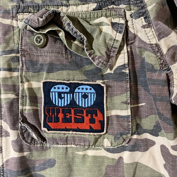 Lucky Brand Camouflage Jacket with Patches Large (MG) - Picture 8 of 13